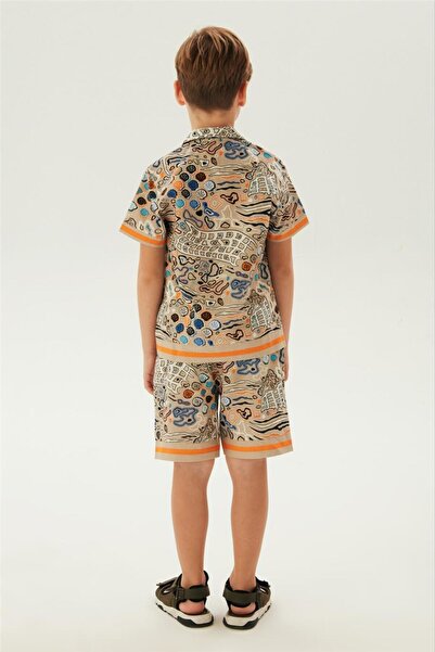 Nebbati Boy Patterned Shirt