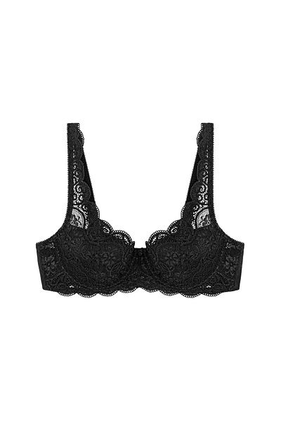Triumph Amourette 300 half cup bra with padding and underwire, Triumph, 80D EU, black