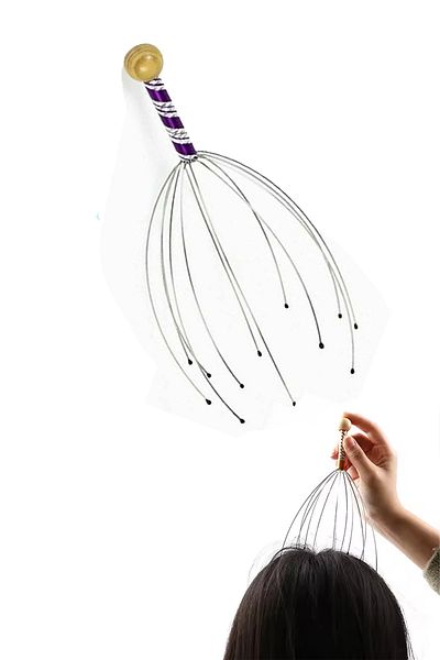 Fresh Moon Head Massager Head Neck Head Massager Scratching Apparatus Deeply Hair Stimulation Scratching Wire