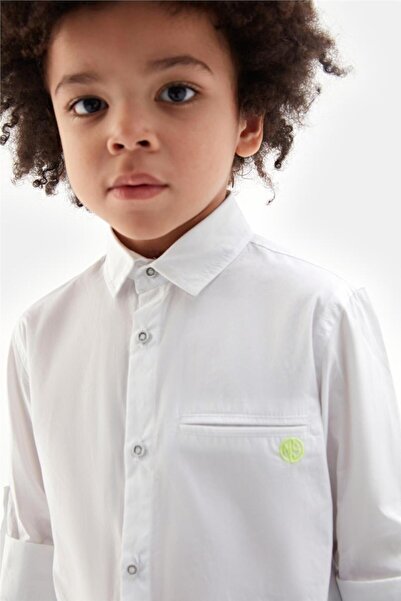 Nebbati Boy White Shirt