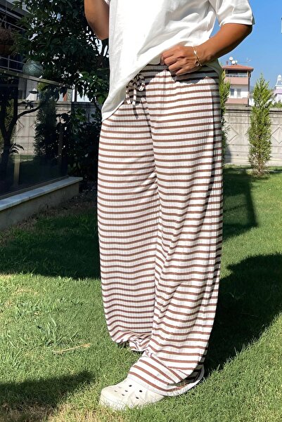 MJAMASS Coffee Striped Single Pants