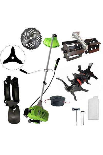 MICUL ALPIN Set Motocoasă Benzină Verde Neon cu Disc Vidia, Ham Profi, Cultiv...