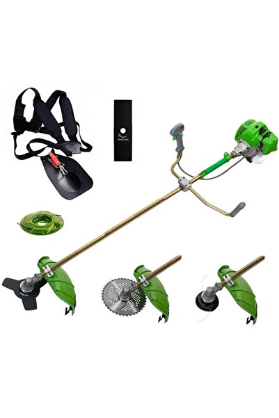 Craft-Tec Motocoasa GREEN GARDEN 6CP cu Ham Profesional, 5 Sisteme de Taiere, Benzina 52cc