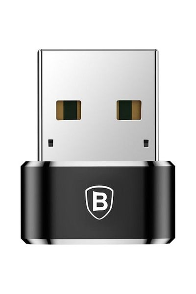 Baseus Adaptor Conversie USB la USB Tip-C CAAOTG-01, 3A, Negru