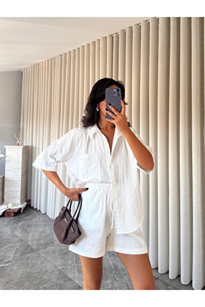 mydukkan.co طقم شورت من قماش الموسلين