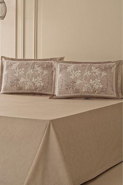 Karna Home مجموعة أغطية وسائد LaVella مكونة من قطعتين - باب زهري يفتح أثناء النوم 50X70/