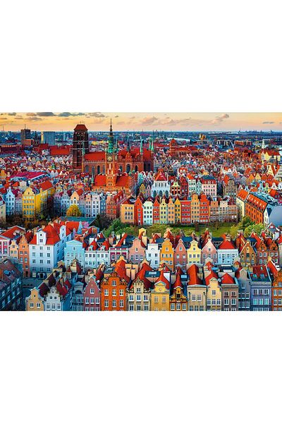 Trefl PUZZLE 1000 PREMIUM PLUS PHOTO ODYSSEY VEDERE A ORASULUI GDANSK POLONIA