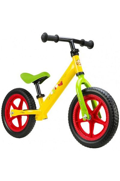 Pegas Bicicleta fara pedale Metal, Seven-WTP, Galben/Verde