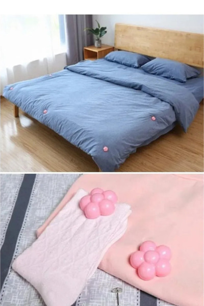 TUMU LIFE 8 Adet Çok Amaçlı Kılıf Sabitleyici Düzenleyici Yorgan Sabitleme Iğ...