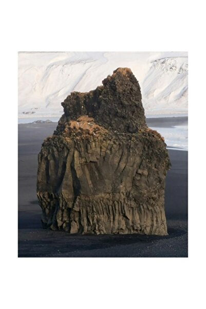OEM Pictură pe pânză - „Colos de stâncă pe țărmul înghețat”