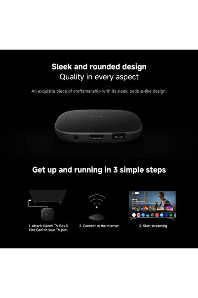 Xiaomi Xiaomi TV Box S 3G - 4K UHD Google TV 32GB Dolby Vision Wi-Fi 6
