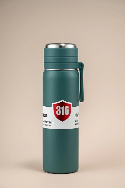 Evistro Stainless Steel Thermos Water Bottle 500ml Vacuum Lid Green Imported ...