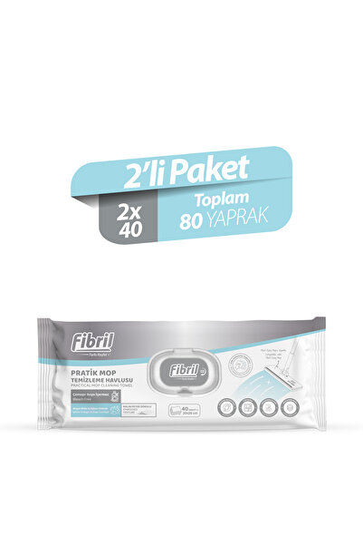 Fibril Mop Temizleme Havlusu 2 Paket 80 Yaprak