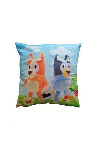 OEM Perna Bluey si Bingo personalizata, pentru copii, 40 cm x 40 cm