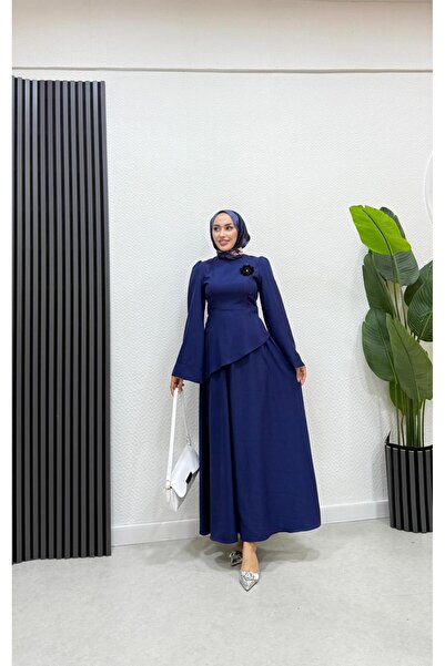 BRN IŞIK TESETTÜR Комплект з спідницею з льону