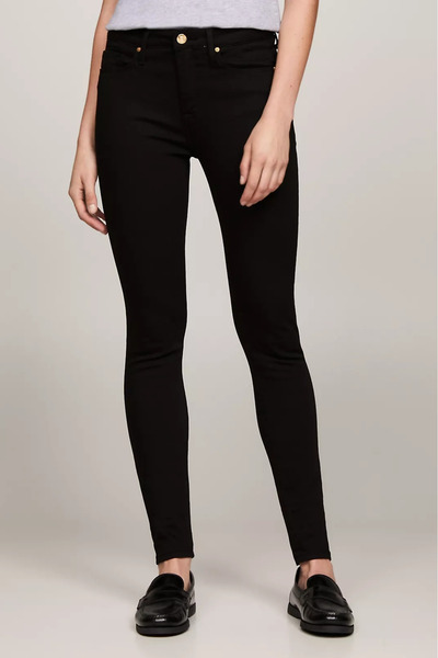 Tommy Hilfiger Kadın HERITAGE COMO SKINNY RW Jean Pantolon-Siyah
