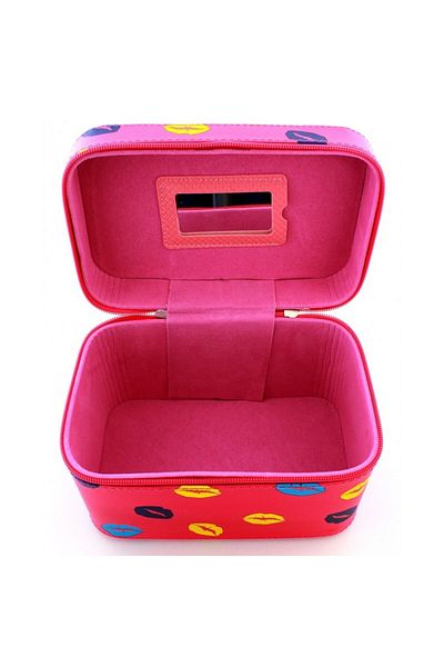 PROCART Jewelry and cosmetics storage bag, zipper closure, 20 x 13 x 14 cm, pink