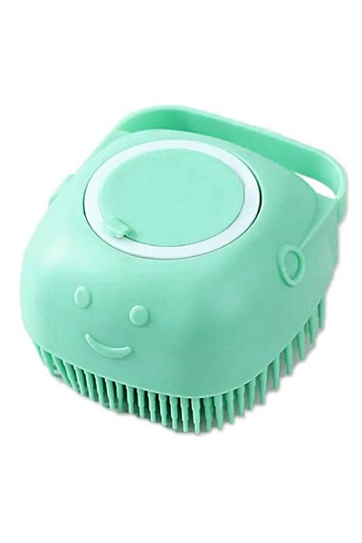 PROCART Dog/cat cleaning brush, silicone, 80 x 85 x 57 cm, green