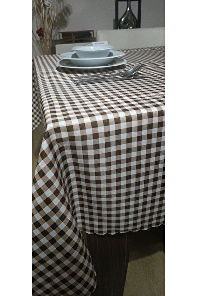 Pötikareli Dertsiz Masa Örtüsü, Sofra Bezi, Piknik Örtüsü - Küçük Kare Desen (140x180cm Dikdörtgen)