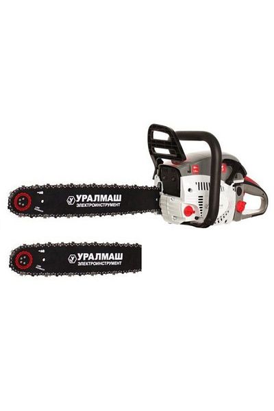 OEM Set Drujba pe Benzina Ural, Putere 3.54 CP, 2 Lame, 2 Lanturi + Motocoasa pe Benzina Ural,Putere 5,7