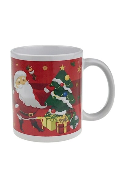 OEM Cana cu Mos Craciun, 8x10 cm, Multicolor, M3