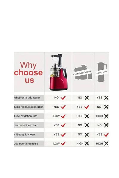 TERRION Multifunctional Juicer Automatic Fruit And Vegetable Juicer, Juice Machine Low-Speed Screw Extruder