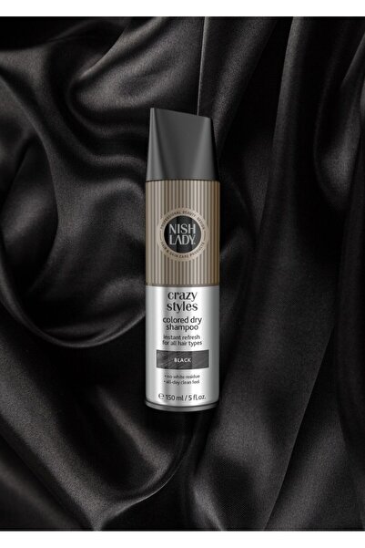 NISHLADY RENKLİ KURU ŞAMPUAN SİYAH RENK (150 ML)