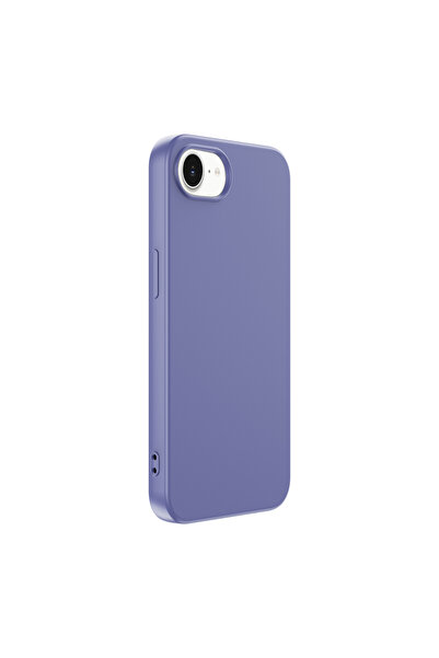 Gpack iPhone 16E uyumlu Kılıf Mara Lansman Soft Silikon İçi Kadife Lila