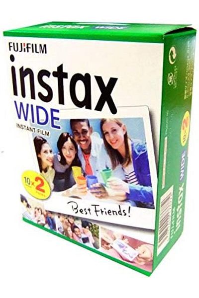 Fujifilm مجموعة Instax Wide من 5 صناديق × 20 ورقة (100 ورقة)