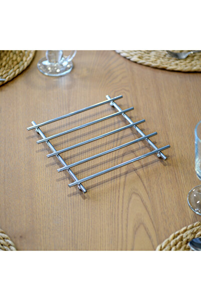 ZENSAN Krom Yanmaz Nihale , Tezgah Üstü Altlık , İçi Dolu Demir Nihale