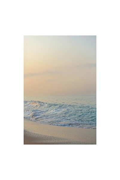 OEM Tablou Canvas, 'Valurile dimineții la țărm liniștit', Apus, Valuri, Liniș...