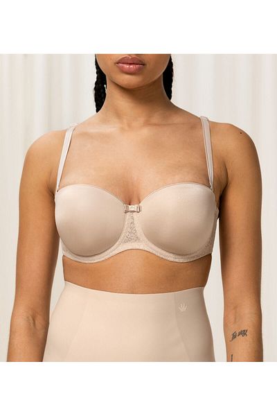 Triumph Sutien Beauty-Full Essential cu bretele detasabile, burete si armatura, Triumph, 90C EU, bej deschis