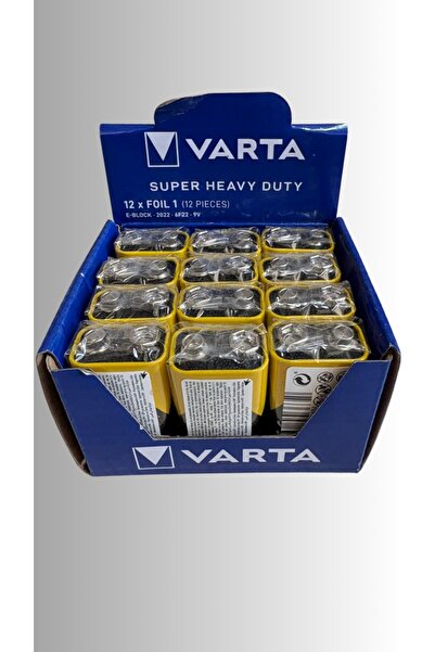 Varta 9v 12'lİ