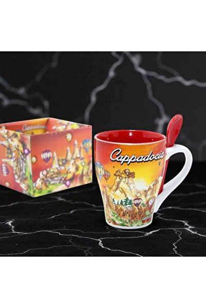 Kuzey Tacı كوب كابادوكيا مع ملعقة تصميم خاص لكبار الشخصيات