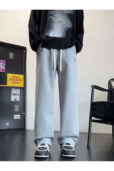ELF MODA Големи, удобни дрехи, качествени, свободни, с гъвкава материя, спортни панталони r3