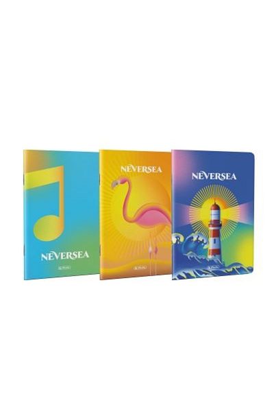 Herlitz Caiet A4 Dreams of Neversea, 80 de coli, grilă liniată, culoare multicoloră, material hârtie