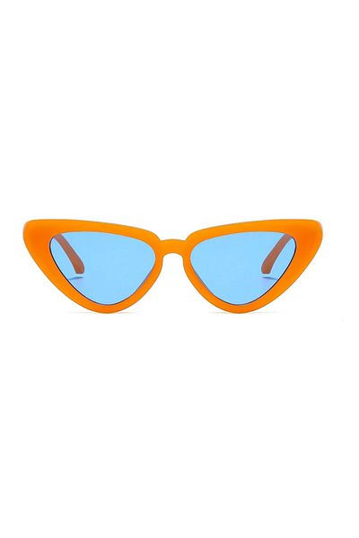 Toz Vintage Zorath down Frame Blue Glass Vintage & Retro Unisex Cat Sunglasses