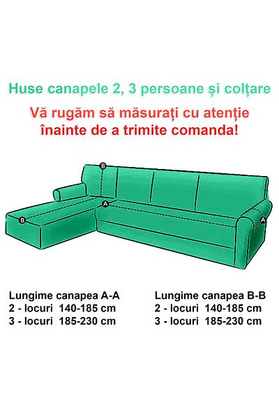 trendyhome Elastic Corner Cover, Elastic Cotton, Elegant, Turquoise, J14825