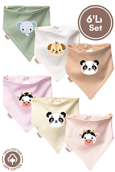 Miniel Baby Girl Newborn Combed Organic Cotton Cute Animals Printed Baby Bib ...