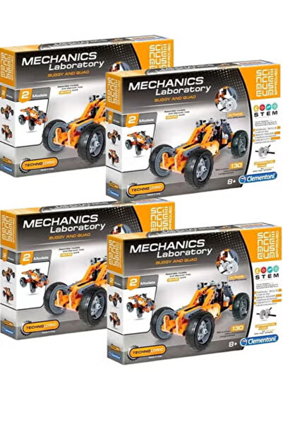 CLEMENTONI Pack Of 4 Mechanics Lab-Buggy And Quad It is an educational game t...