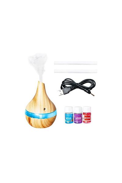 PROCART Difuzor de aromaterapie 300 ml, umidificator reîncărcabil USB, iluminare LED în 7 culori