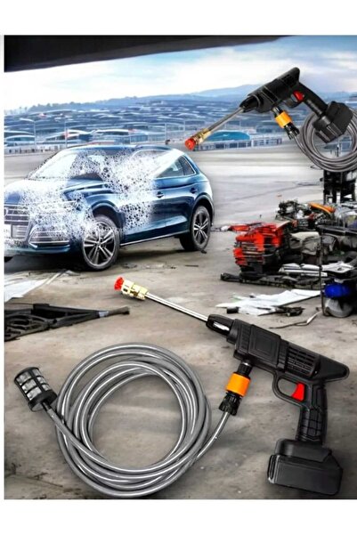 Everest Grup Kablosuz Yüksek Basınçlı Lityumlu Su Tabancası ile Etkili Ev ve Araç Yıkama
