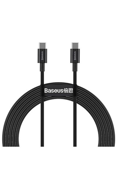 Baseus Charging and Data Cable Superior Series CATYS-C01, USB Type-C to USB Type-C, 2m, 100W, Black