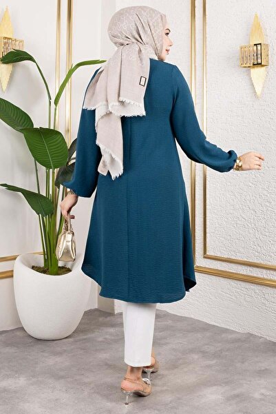 SGS Button Detailed Aerobin Tunic Petrol