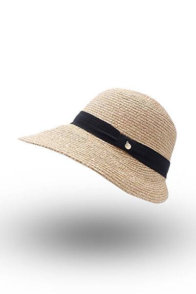 BASIC Palarie paie eleganta piatra