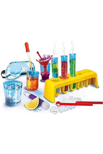 CLEMENTONI لعبة مختبر الكيمياء المنزلية التعليمية للأطفال من 4 قطع