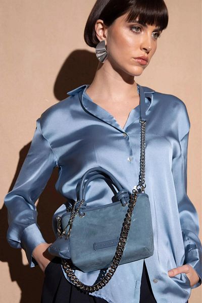 Sisley Women's Hand and Crossbody Bag Sly195 - Blue