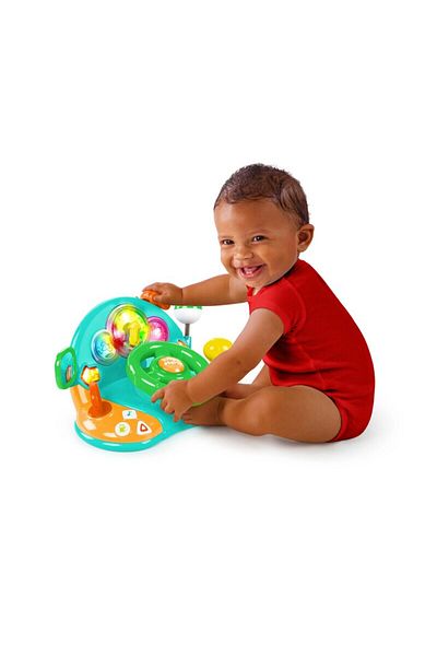 Bright Starts Interactive steering wheel, Bright Starts, With real car lights and sounds, With activities, With mirror