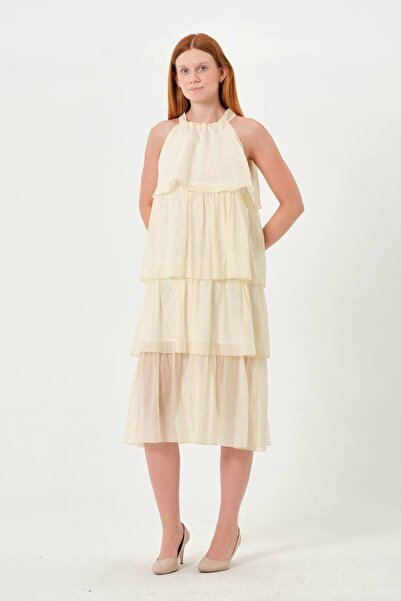 My Blog Rochie galbenă cu strasuri - 4024