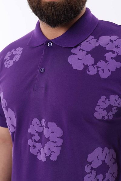 STOCX Patterned Polo Neck Men's T-Shirt – Stylish and Comfortable Fit